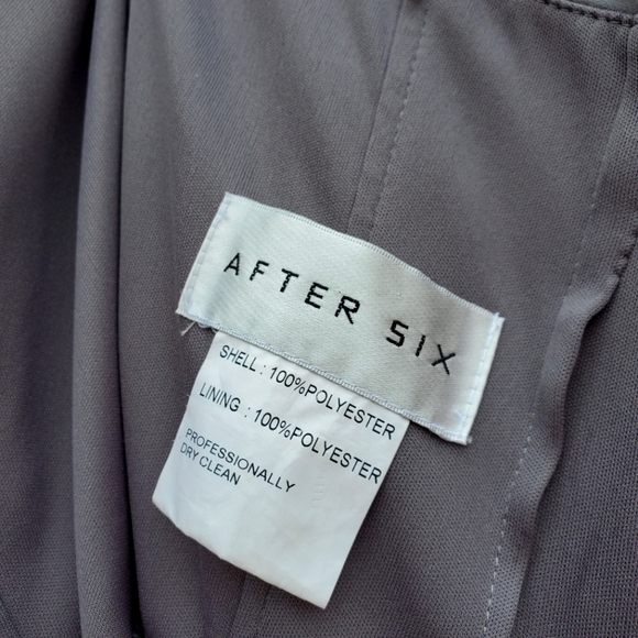 After Six Strapless Bridesmaid Ruched Sweetheart Chiffon Maxi Dress. - Picture 6 of 6